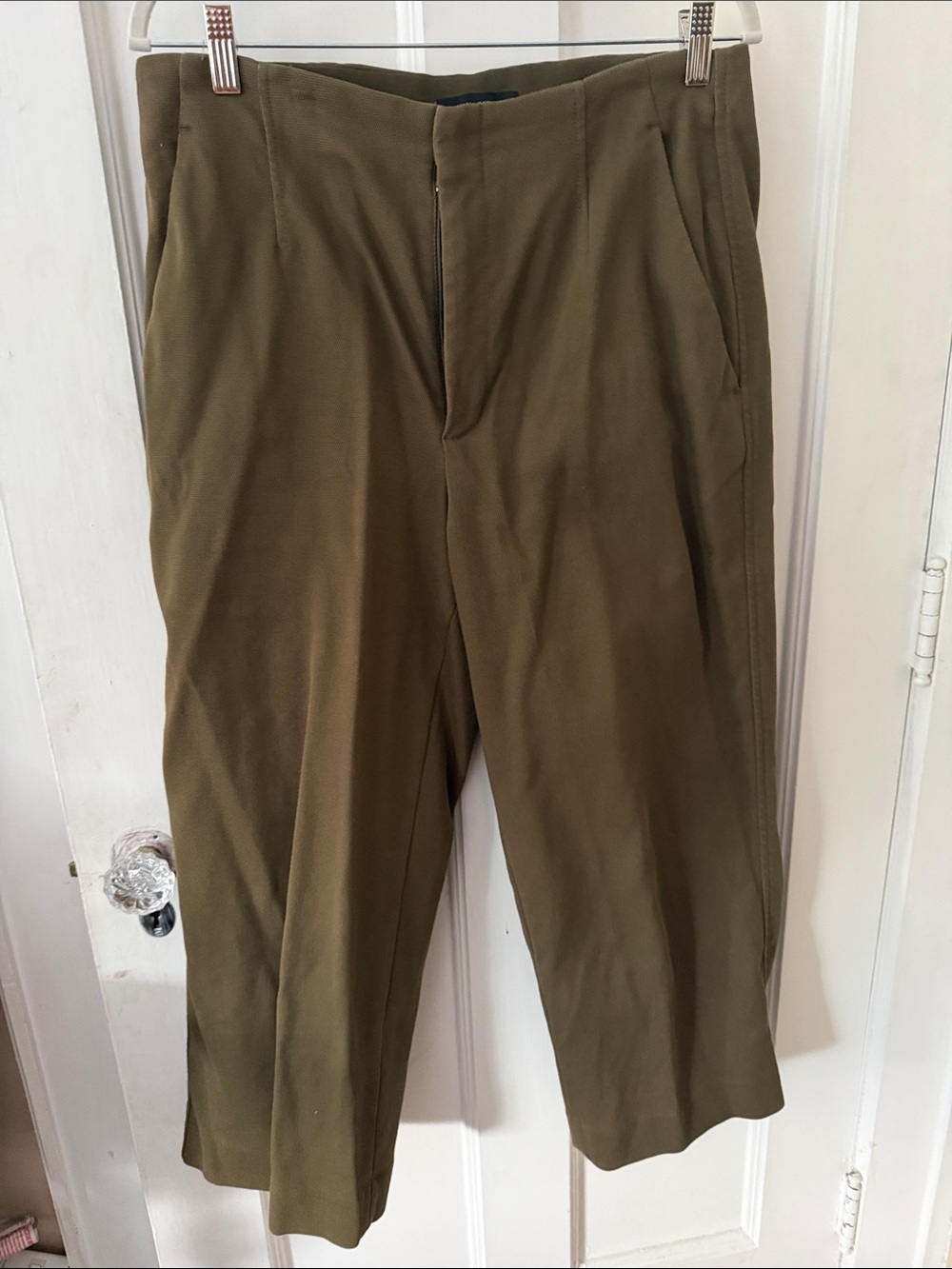 Banana Republic Olive Green Cropped Trousers